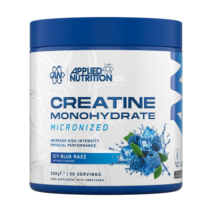Applied Nutrition Creatine Monohydrate 250g (Flavored/Unflavored) - Icy Blue Razz