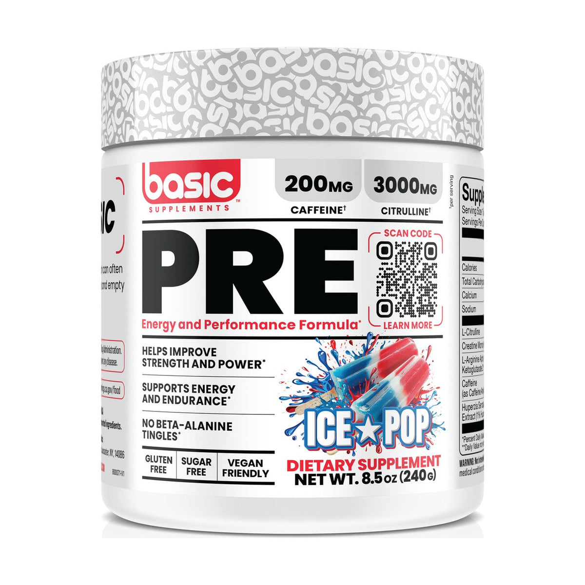 Basic Supplements Basic Pre - Ice Pop