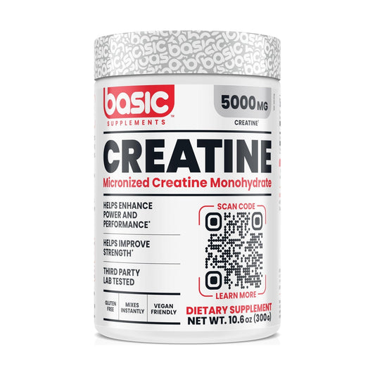 Basic Supplements Creatine Micronized Monohydrate - Unflavored