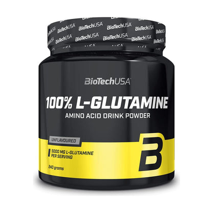 BioTechUSA 100% L-Glutamine 240g - Unflavored