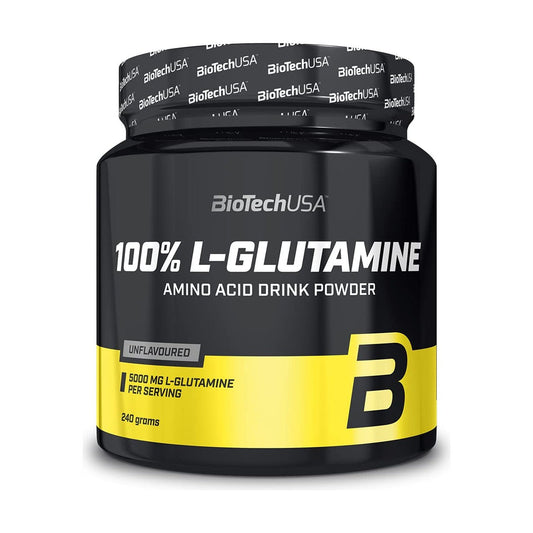 BioTechUSA 100% L-Glutamine 240g - Unflavored