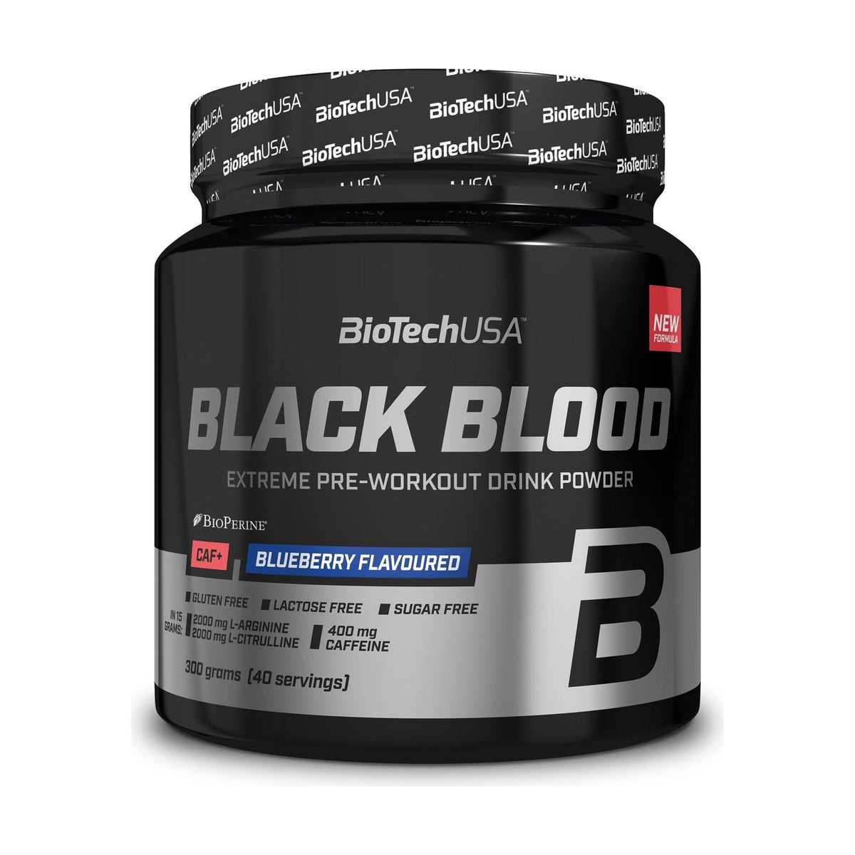BioTechUSA BLACK BLOOD CAF+ - Blueberry