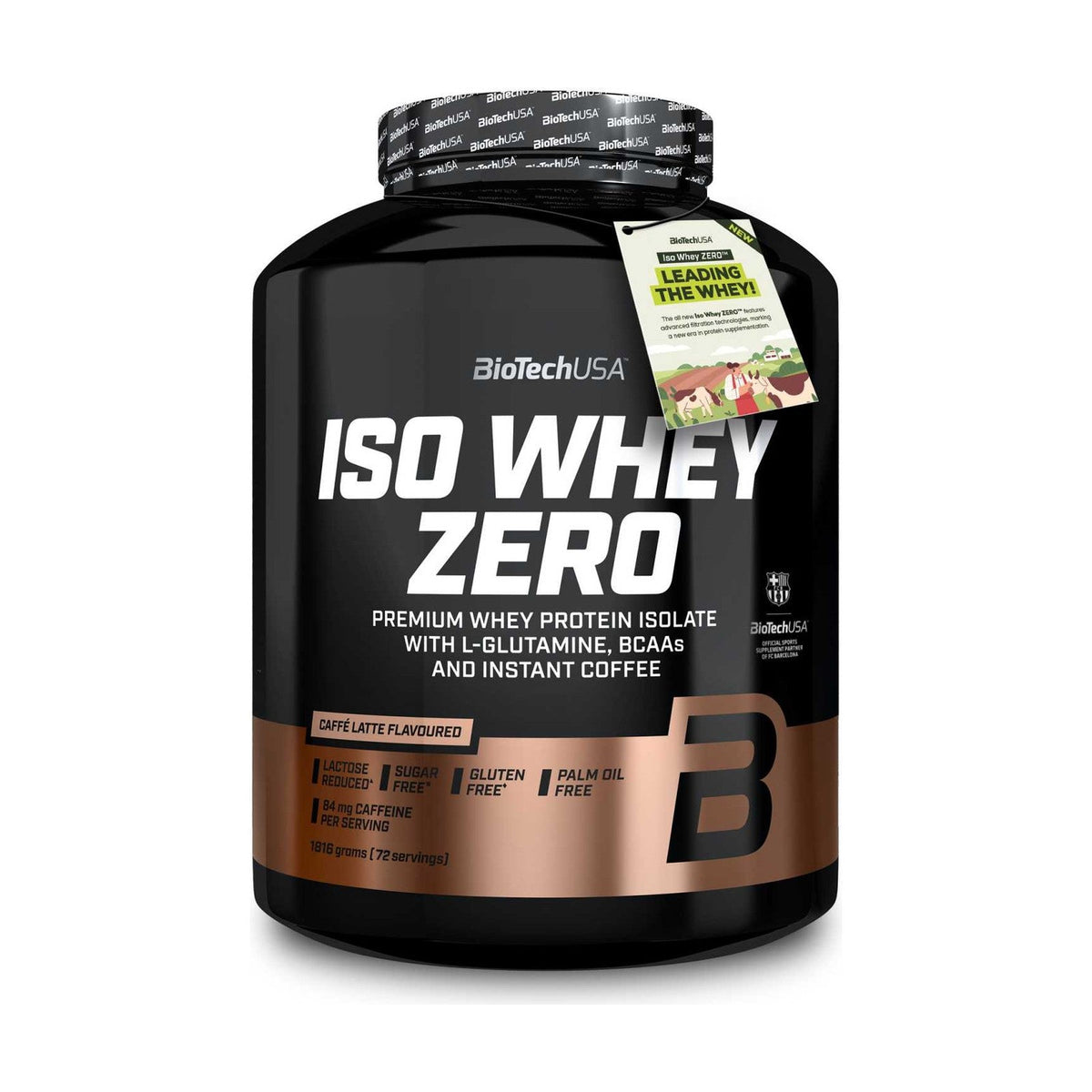 BioTechUSA Iso Whey Zero 1.81 Kg (72 Servings) - Caffé Latte