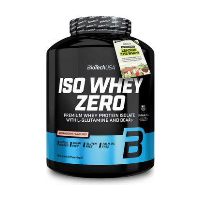 BioTechUSA Iso Whey Zero 1.81 Kg (72 Servings) - Strawberry