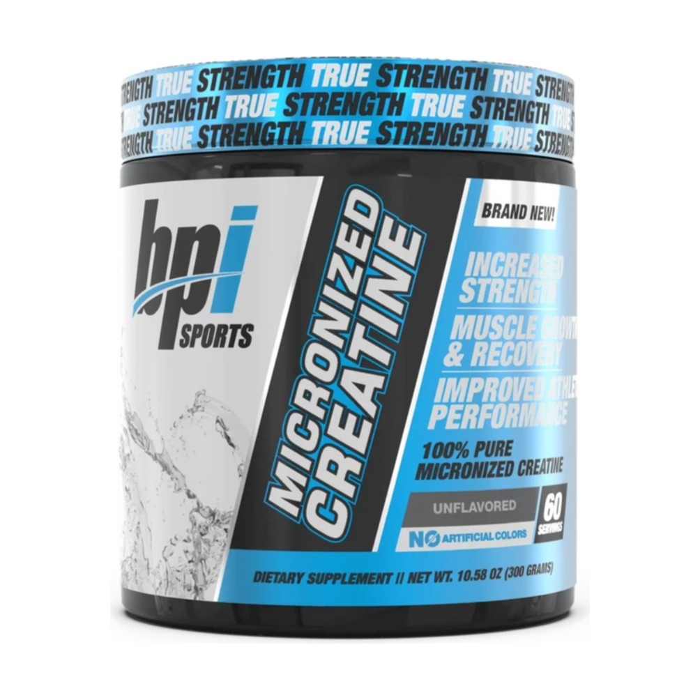 BPI Sports Micronized Creatine Monohydrate 600g (120 Servings) - Unflavored