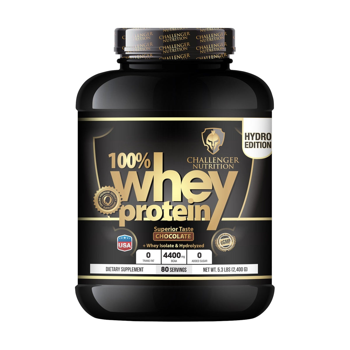 Challenger Nutrition 100% Whey Protein - HYDRO edition - Chocolate