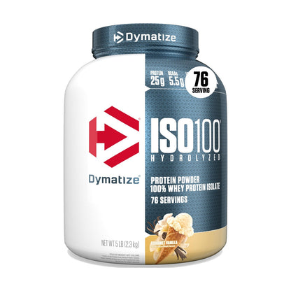 Dymatize ISO100 Hydrolyzed Protein Powder - Gourmet Vanilla