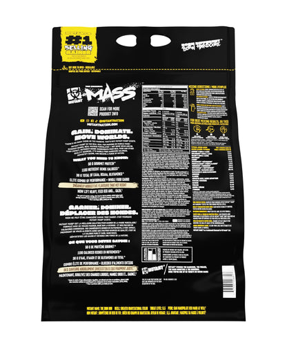 Nutrition facts for Mutant Mass - Cookies & Cream