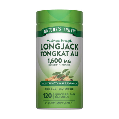 Nature’s Truth Longjack Tongkat Ali 1600mg 120 Capsules