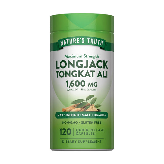 Nature’s Truth Longjack Tongkat Ali 1600mg 120 Capsules