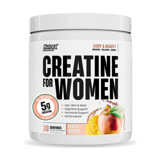 Nutrex Creatine For Women + Collagen + BCAAs - Peach Mango