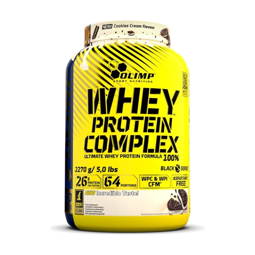 Olimp Whey Protein Complex 5lbs (65 Servings) - Cookies & Cream