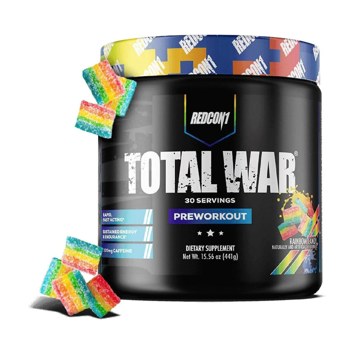 Redcon1 TOTAL WAR Preworkout - Rainbow Candy