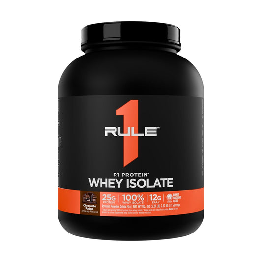 Rule 1 R1 Protein Whey Isolate 5lbs - Chocolate Fudge