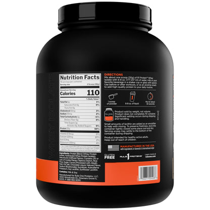 Nutrition facts for Rule 1 R1 Protein Whey Isolate 5lbs - Cookies & Creme