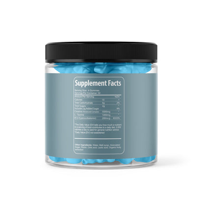 Nutrition facts for Sweet Bear Creatine Gummies (120 Gummies)